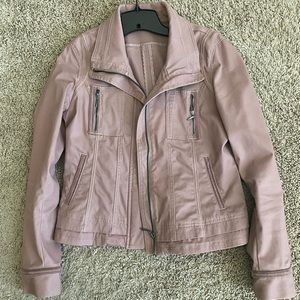 Dusty Rose Moto Jacket WHBM